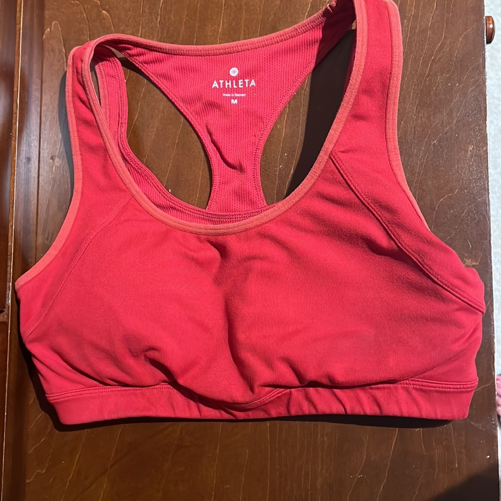Athleta M lightly lined support athletic bra